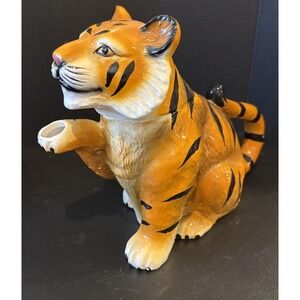 Wangs International Tiger Cat Teapot Taiwan Vintage